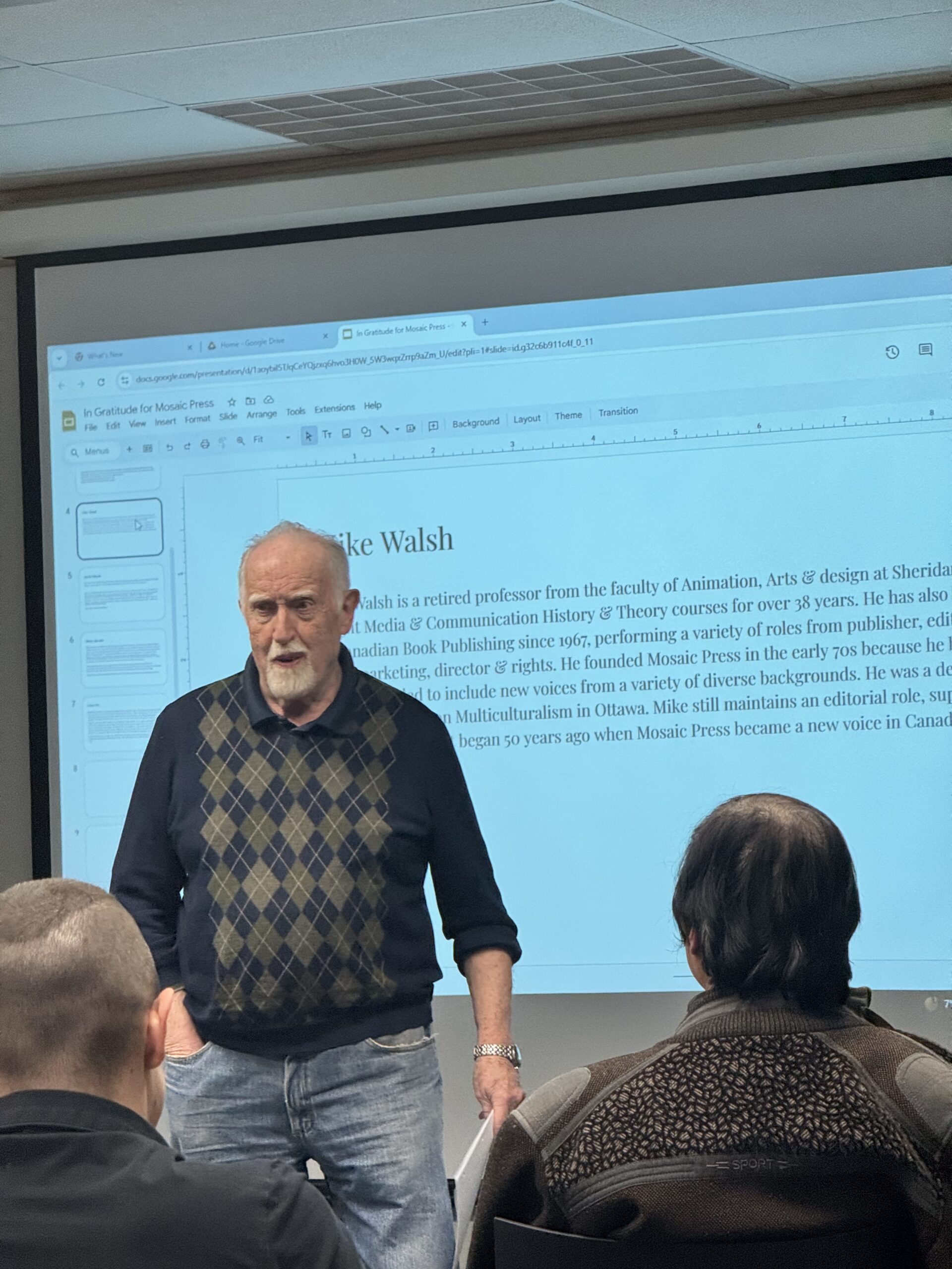 Celebrating 50 Years at Mosaic Press: Mike Walsh